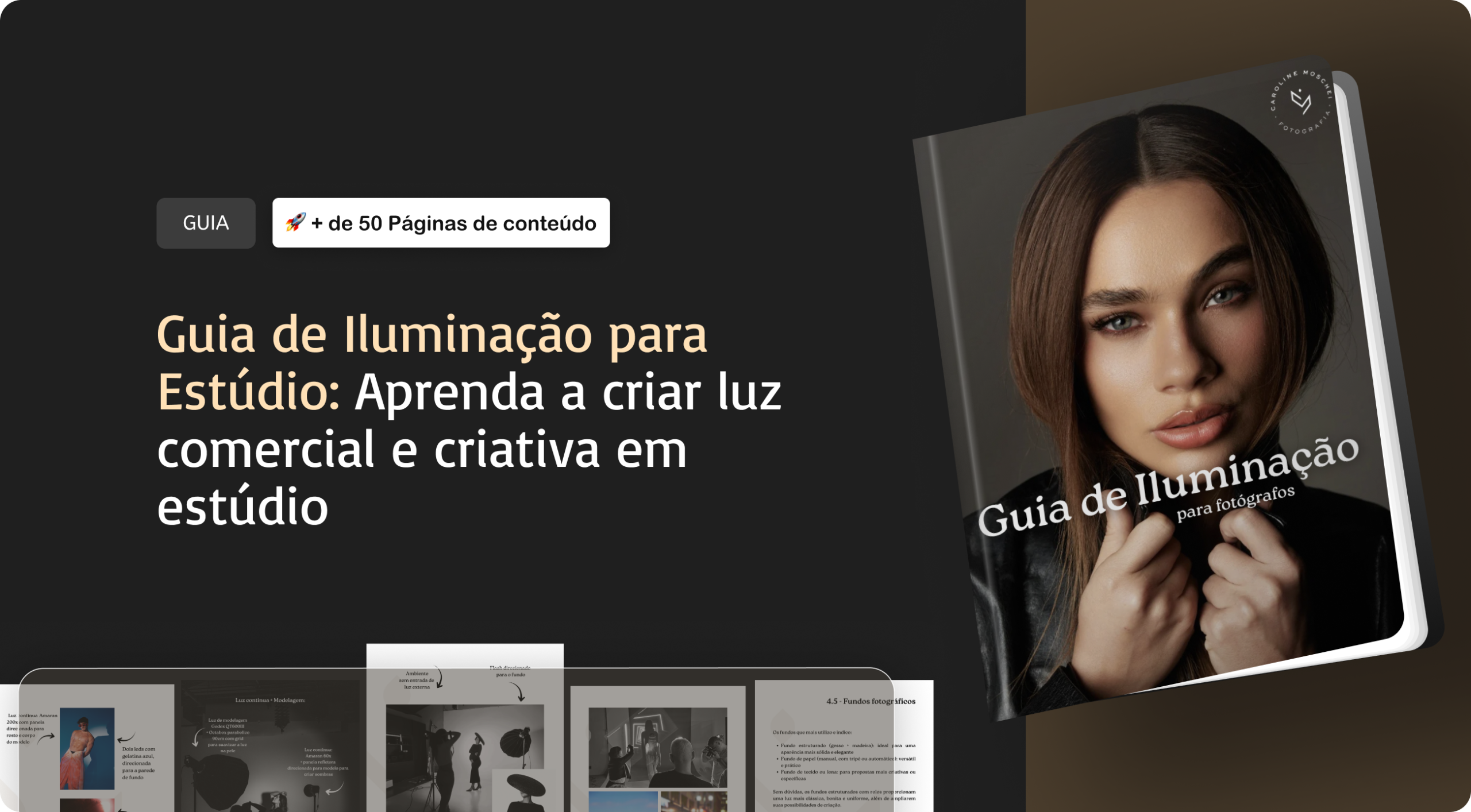 Banner Iluminação de estúdio
