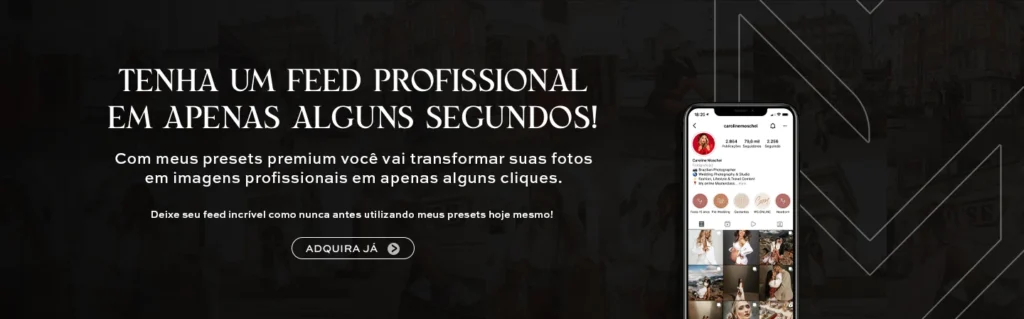 Banner Presets Profissionais
